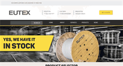 Desktop Screenshot of eutexinternational.com