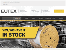 Tablet Screenshot of eutexinternational.com